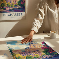 Bucharest Poster | Romania Wall Art | Europe Decor