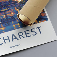 Bucharest Poster | Romania Wall Art | Europe Decor