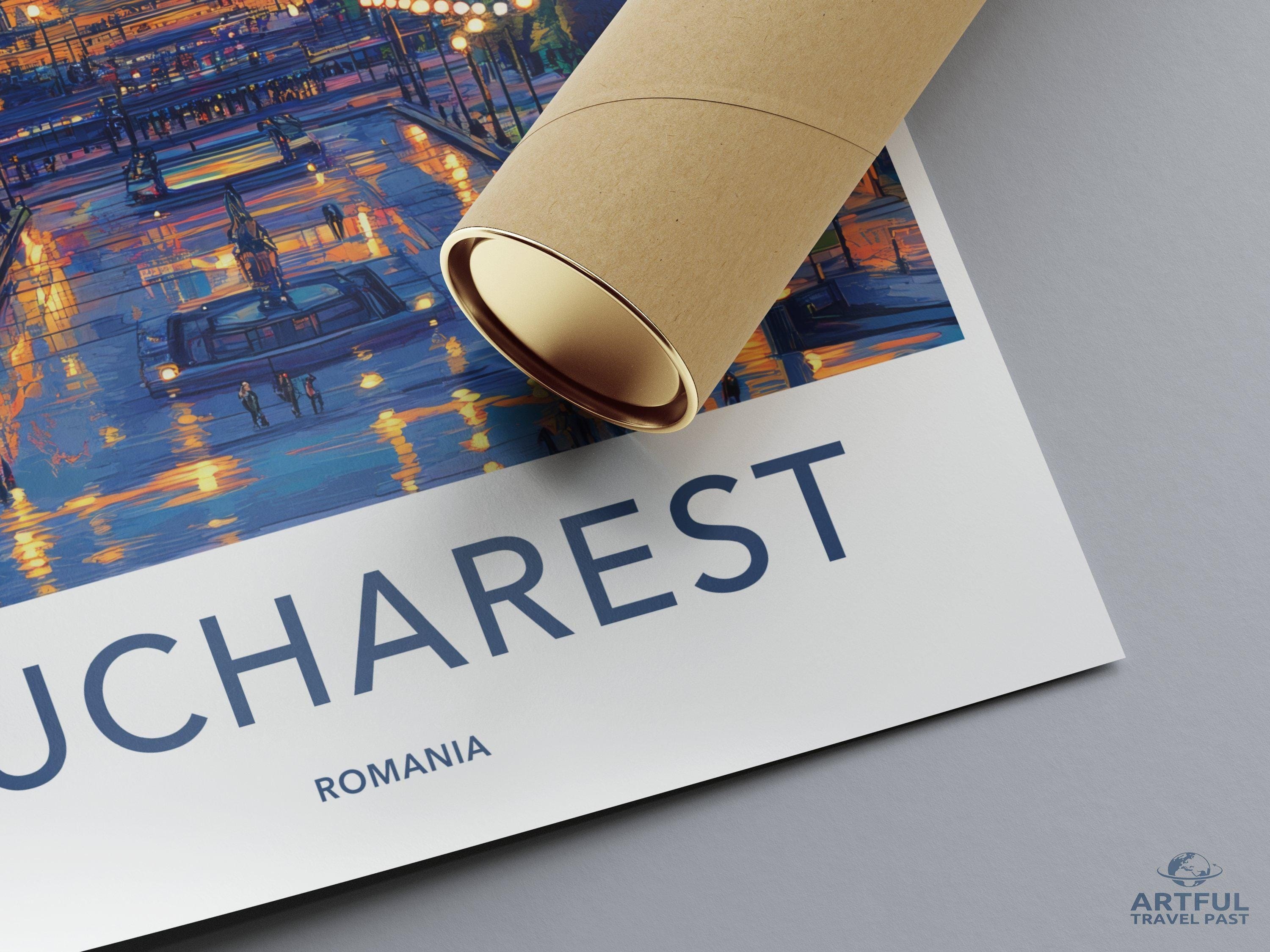 Bucharest Poster | Romania Wall Art | Europe Decor