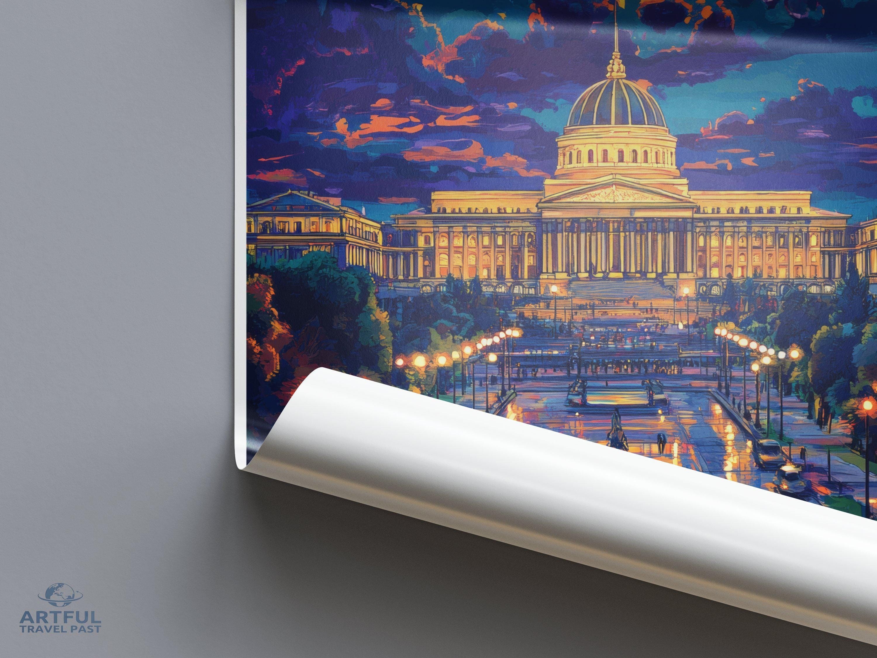 Bucharest Poster | Romania Wall Art | Europe Decor