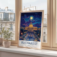 Bucharest Poster | Romania Wall Art | Europe Decor