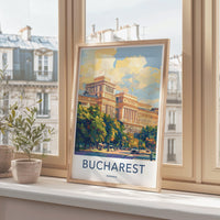 Bucharest Poster | Romania Wall Art | Europe Decor
