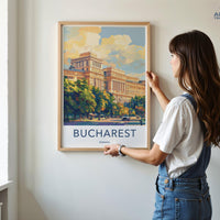 Bucharest Poster | Romania Wall Art | Europe Decor