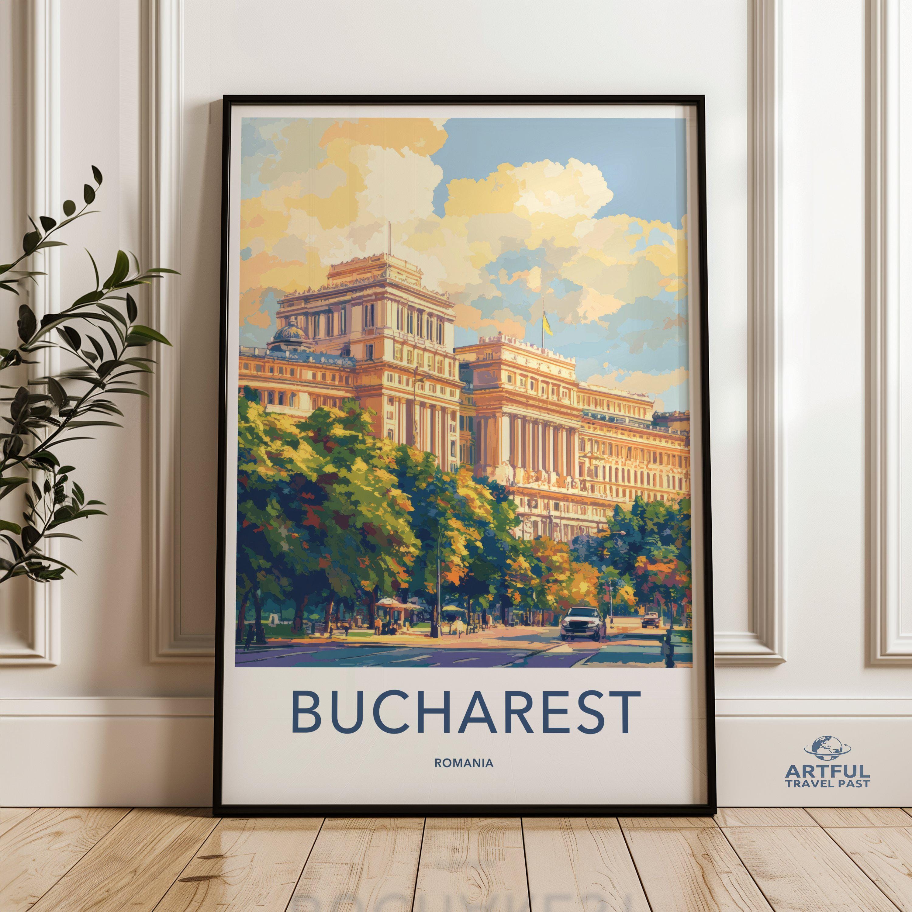 Bucharest Poster | Romania Wall Art | Europe Decor