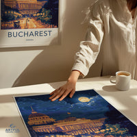 Bucharest Romania Poster - Wall Art