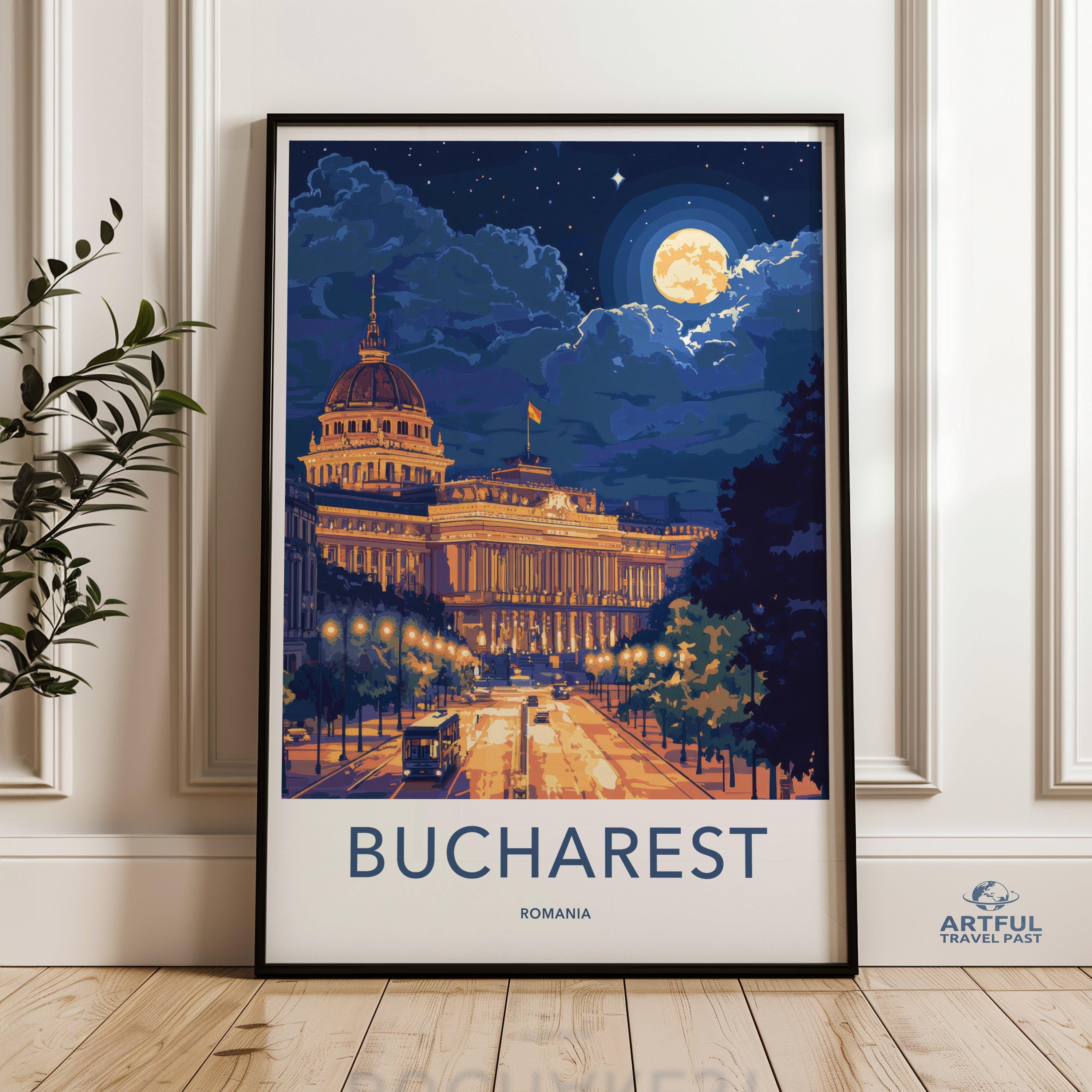 Bucharest Romania Poster - Wall Art
