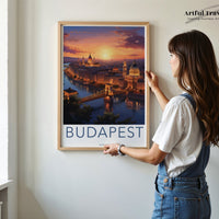 Budapest Poster - Hungary Wall Art
