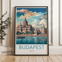 Budapest Poster | Hungary Wall Art | Eastern Europe Decor