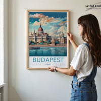 Budapest Poster | Hungary Wall Art | Eastern Europe Decor
