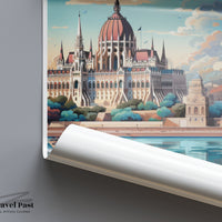 Budapest Poster | Hungary Wall Art | Eastern Europe Decor