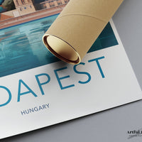 Budapest Poster | Hungary Wall Art | Eastern Europe Decor