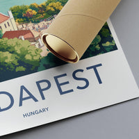Budapest Poster | Hungary Wall Art | Eastern Europe Decor