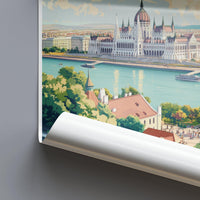 Budapest Poster | Hungary Wall Art | Eastern Europe Decor