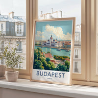 Budapest Poster | Hungary Wall Art | Eastern Europe Decor