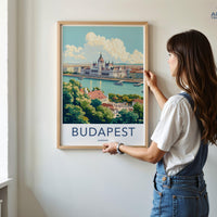 Budapest Poster | Hungary Wall Art | Eastern Europe Decor