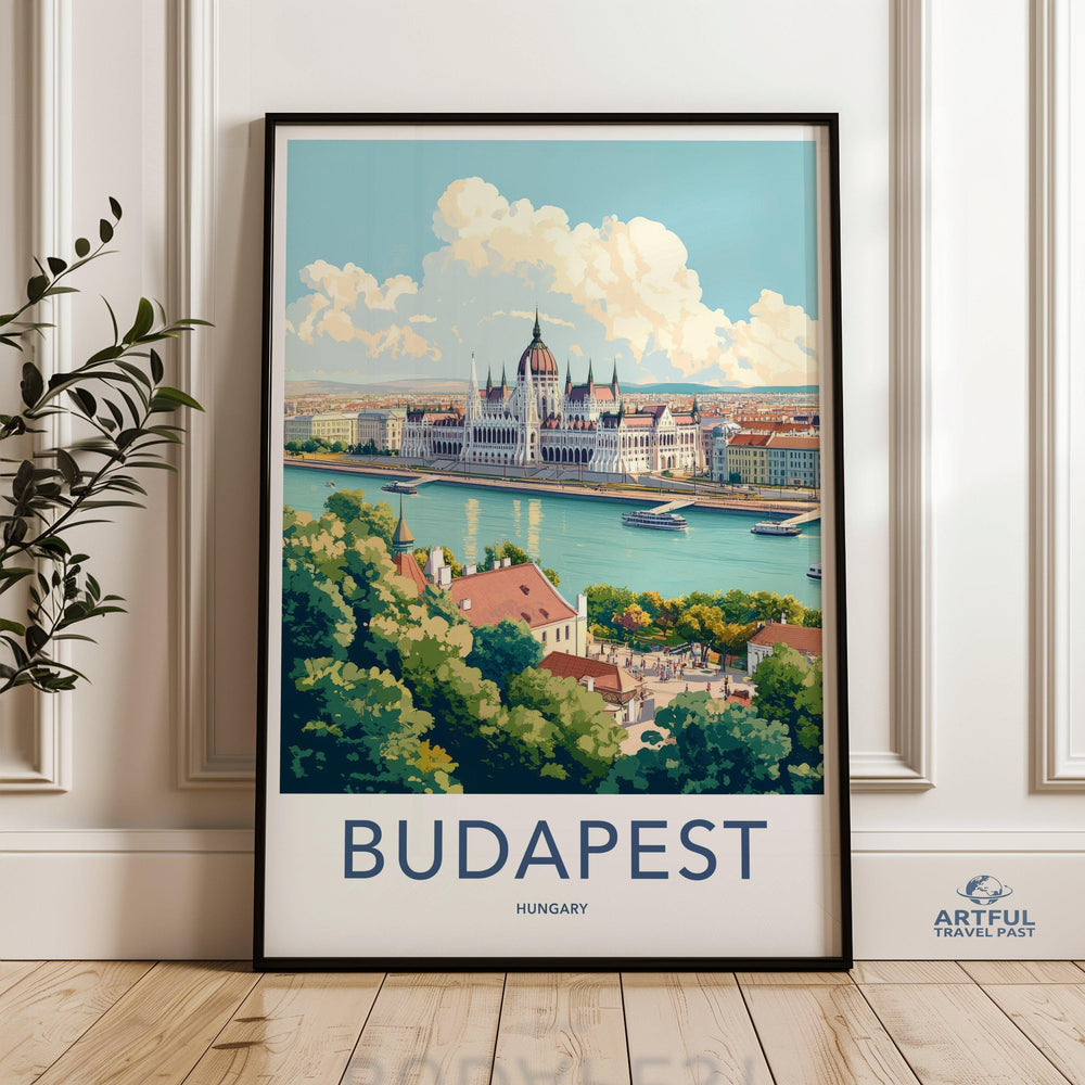 Budapest Poster | Hungary Wall Art | Eastern Europe Decor