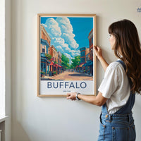 Buffalo Poster | New York Wall Art | America Decor