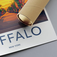 Buffalo Poster | New York Wall Art | America Decor