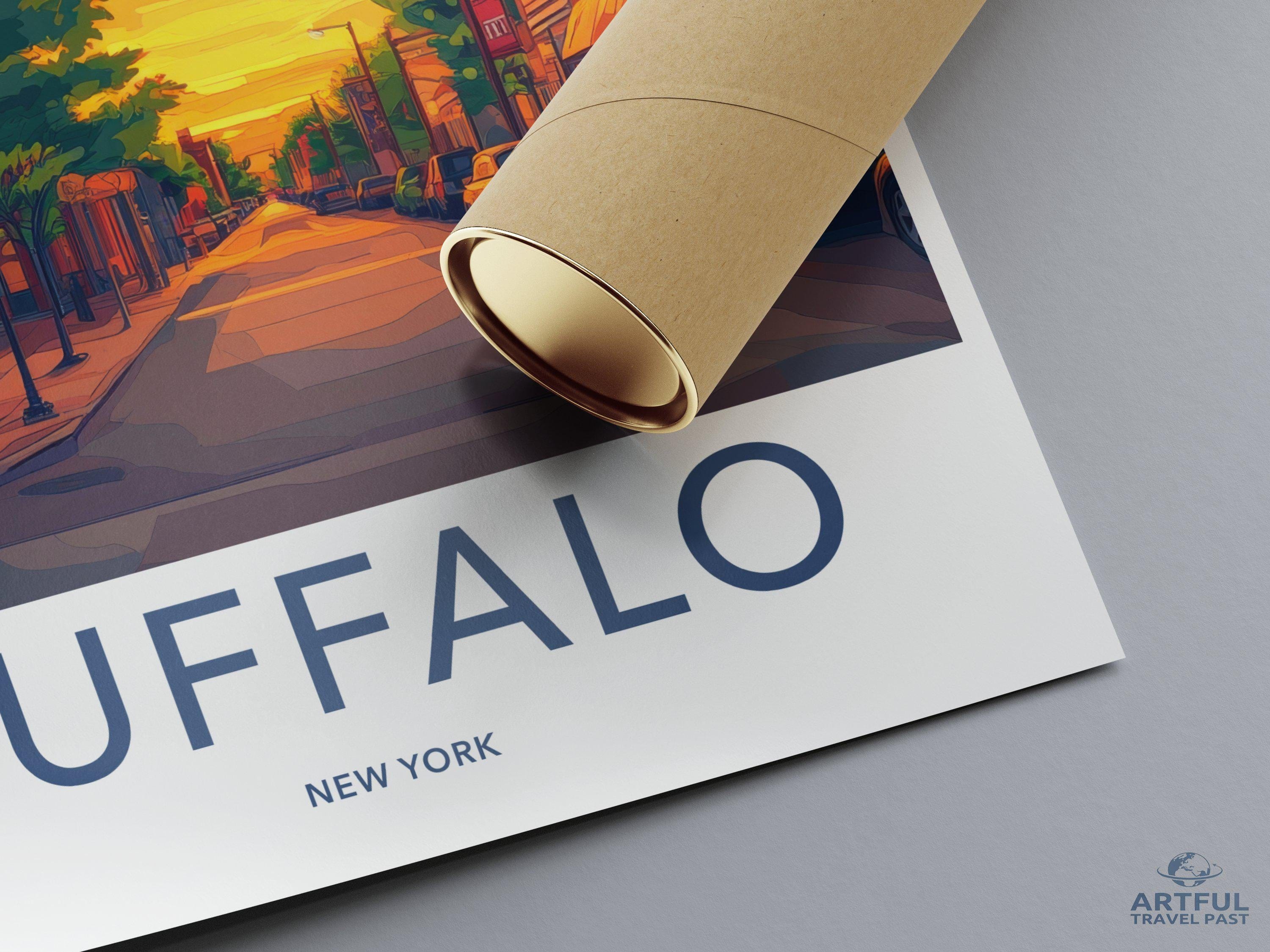 Buffalo Poster | New York Wall Art | America Decor