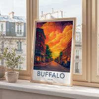 Buffalo Poster | New York Wall Art | America Decor