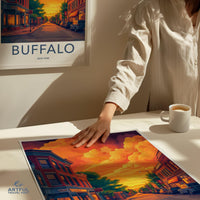 Buffalo Poster | New York Wall Art | America Decor