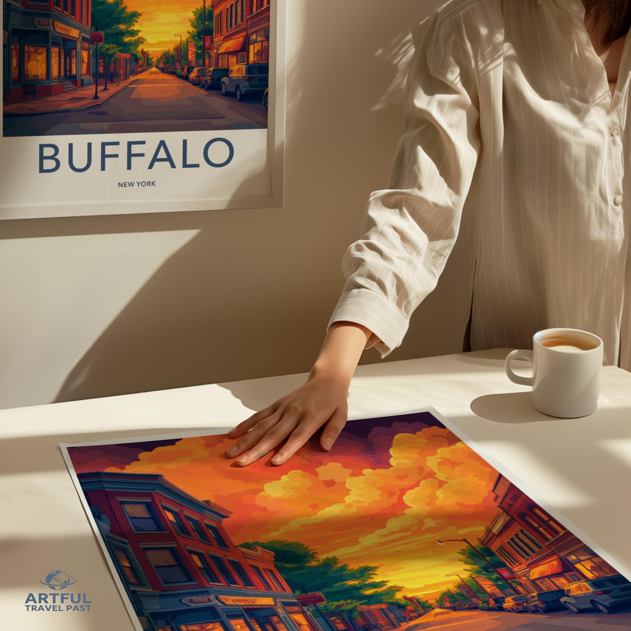 Buffalo Poster | New York Wall Art | America Decor