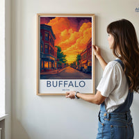 Buffalo Poster | New York Wall Art | America Decor
