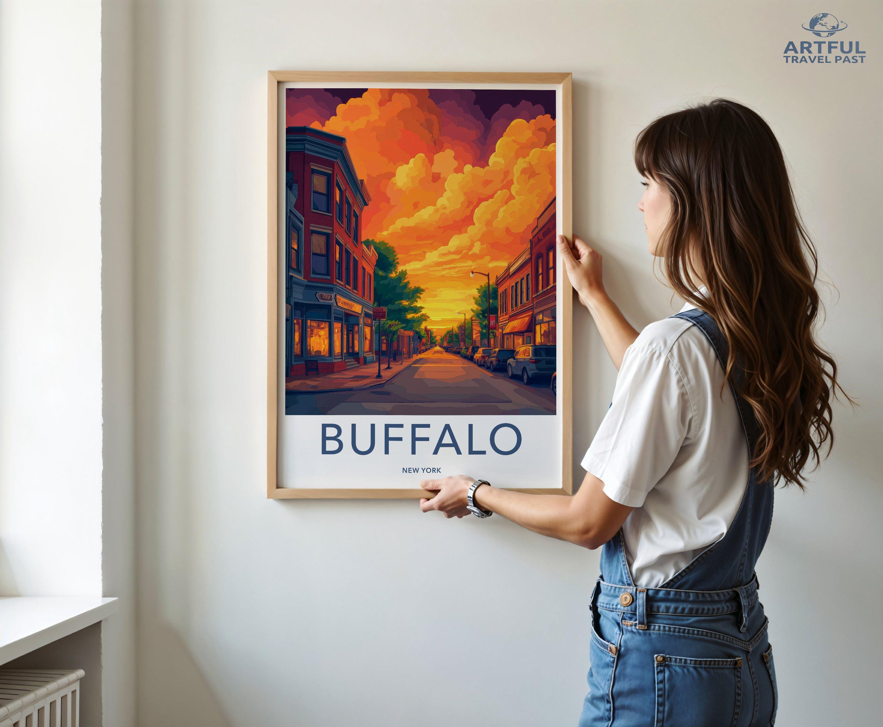Buffalo Poster | New York Wall Art | America Decor
