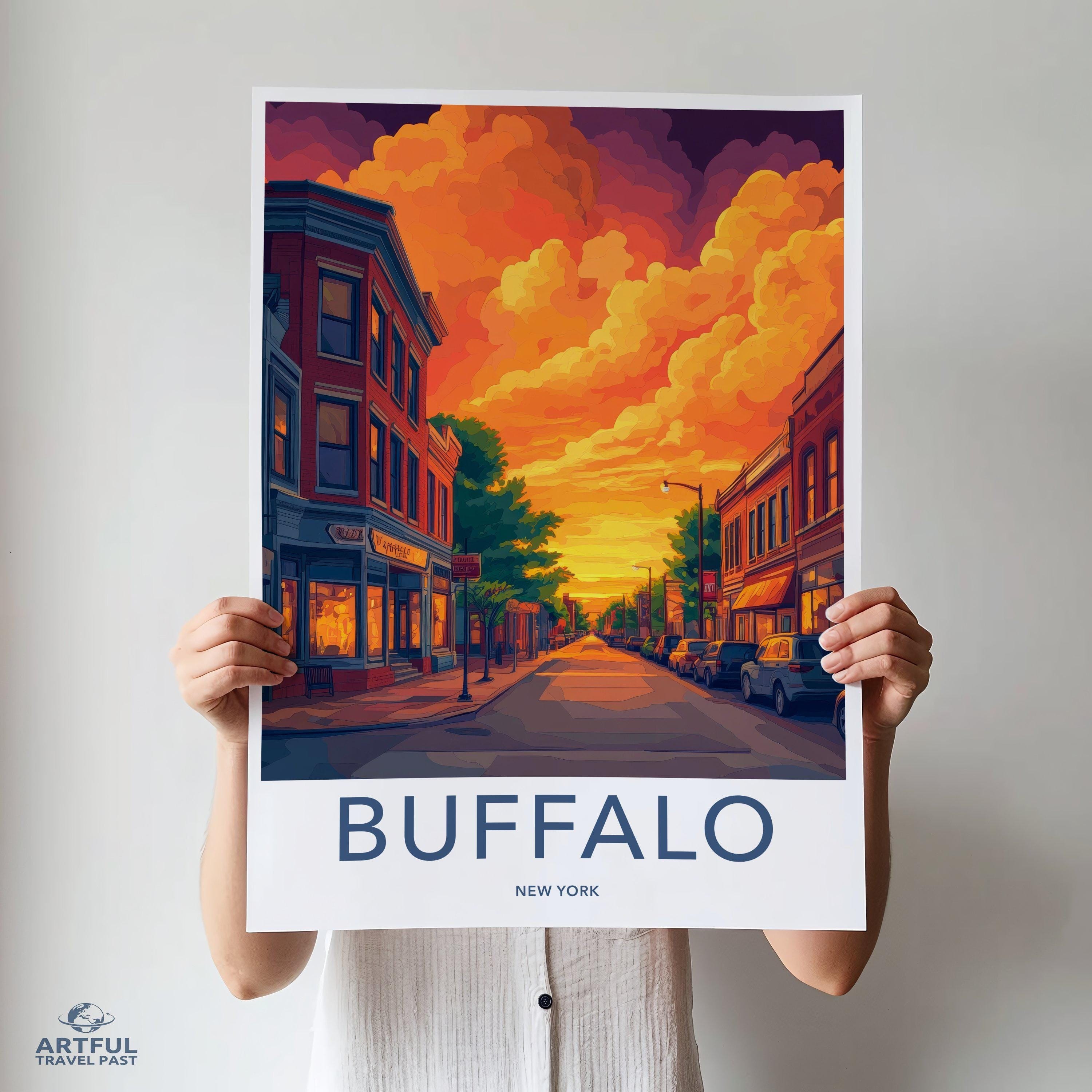 Buffalo Poster | New York Wall Art | America Decor