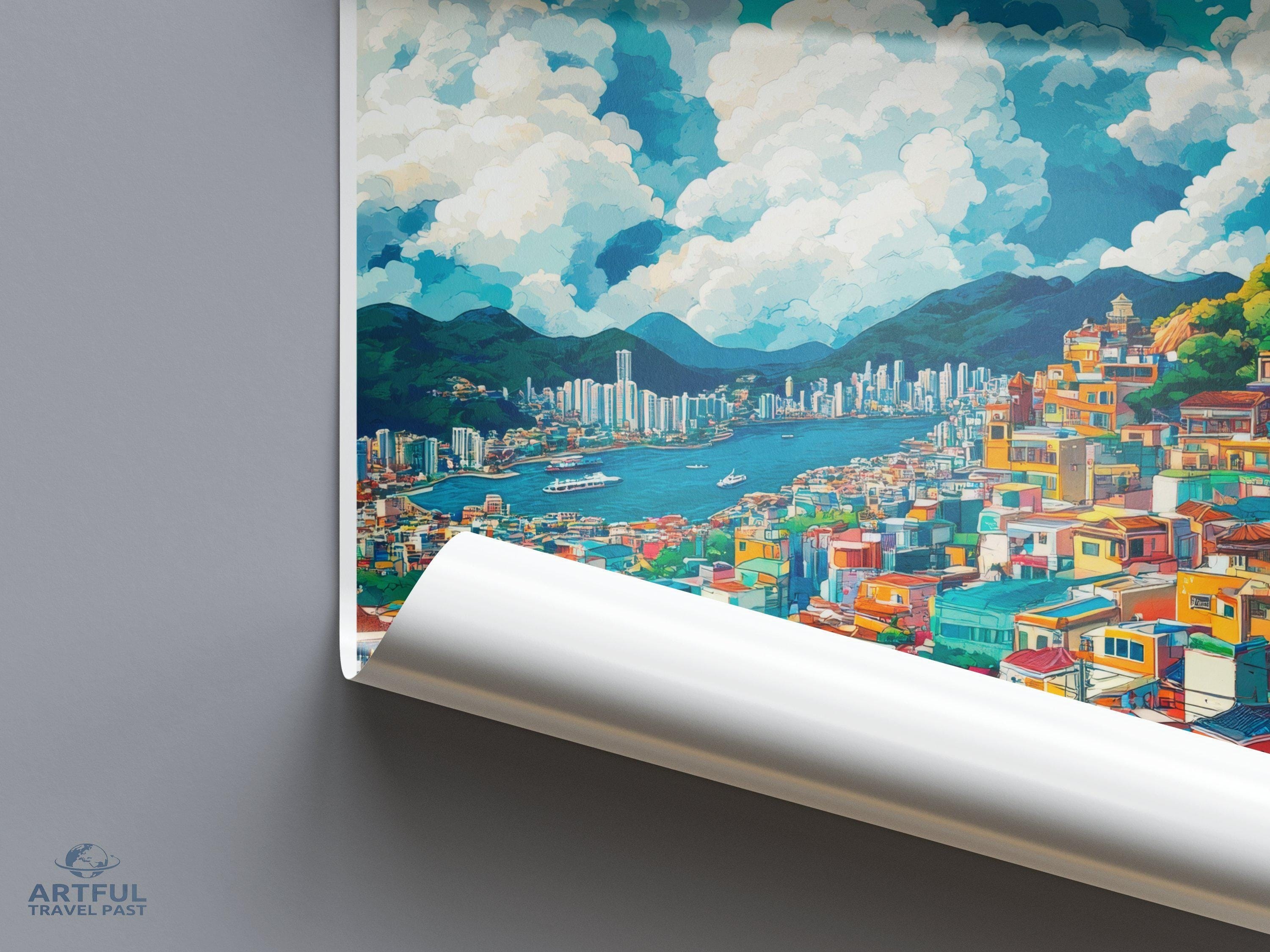 Busan Poster - South Korea Wall Art