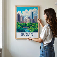 Busan Poster - South Korea Wall Art
