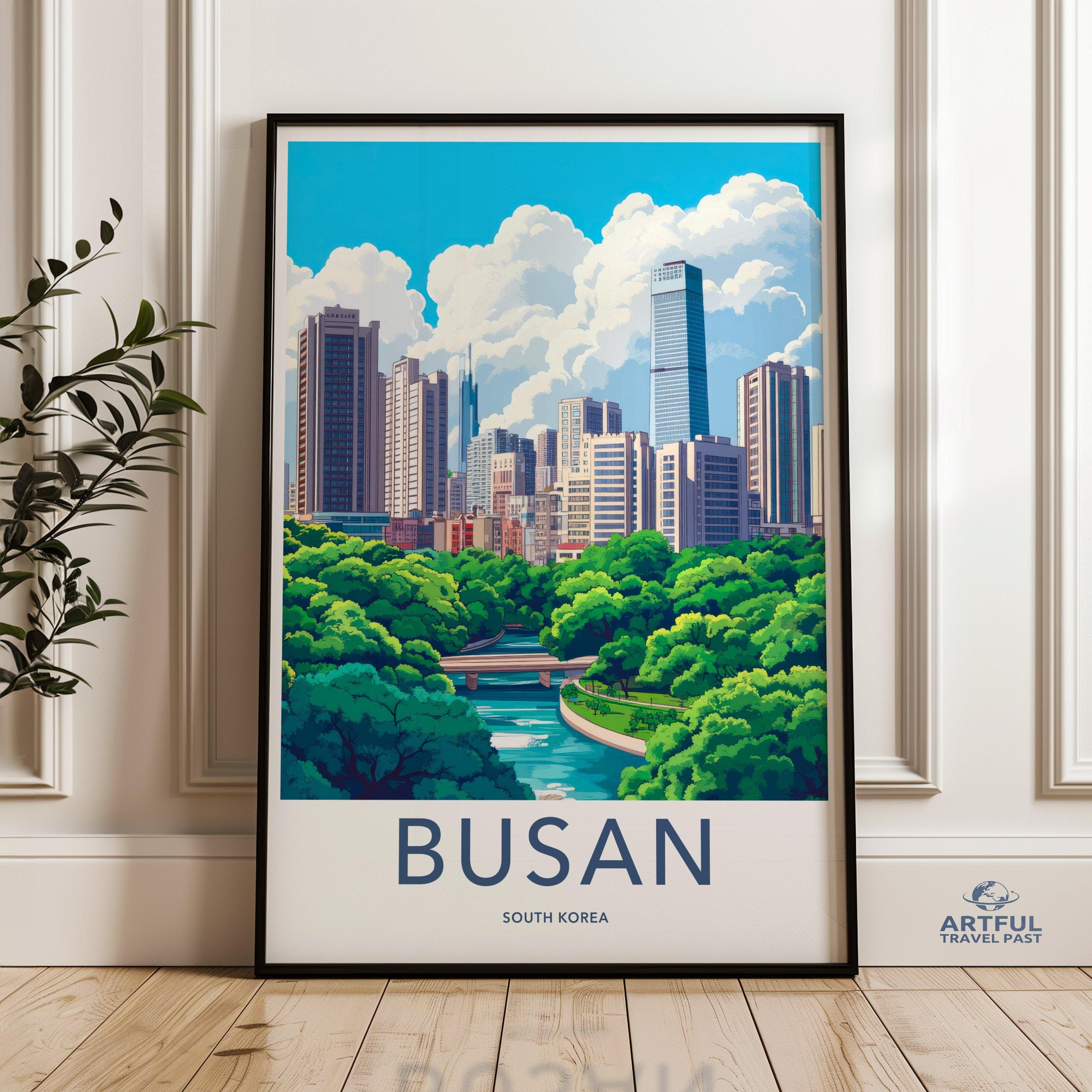 Busan Poster - South Korea Wall Art