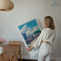 Busan Poster | South Korea Wall Art | Asia Decor