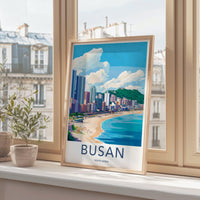 Busan Poster | South Korea Wall Art | Asia Decor