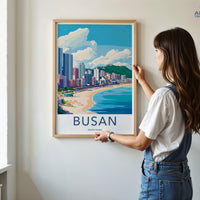 Busan Poster | South Korea Wall Art | Asia Decor