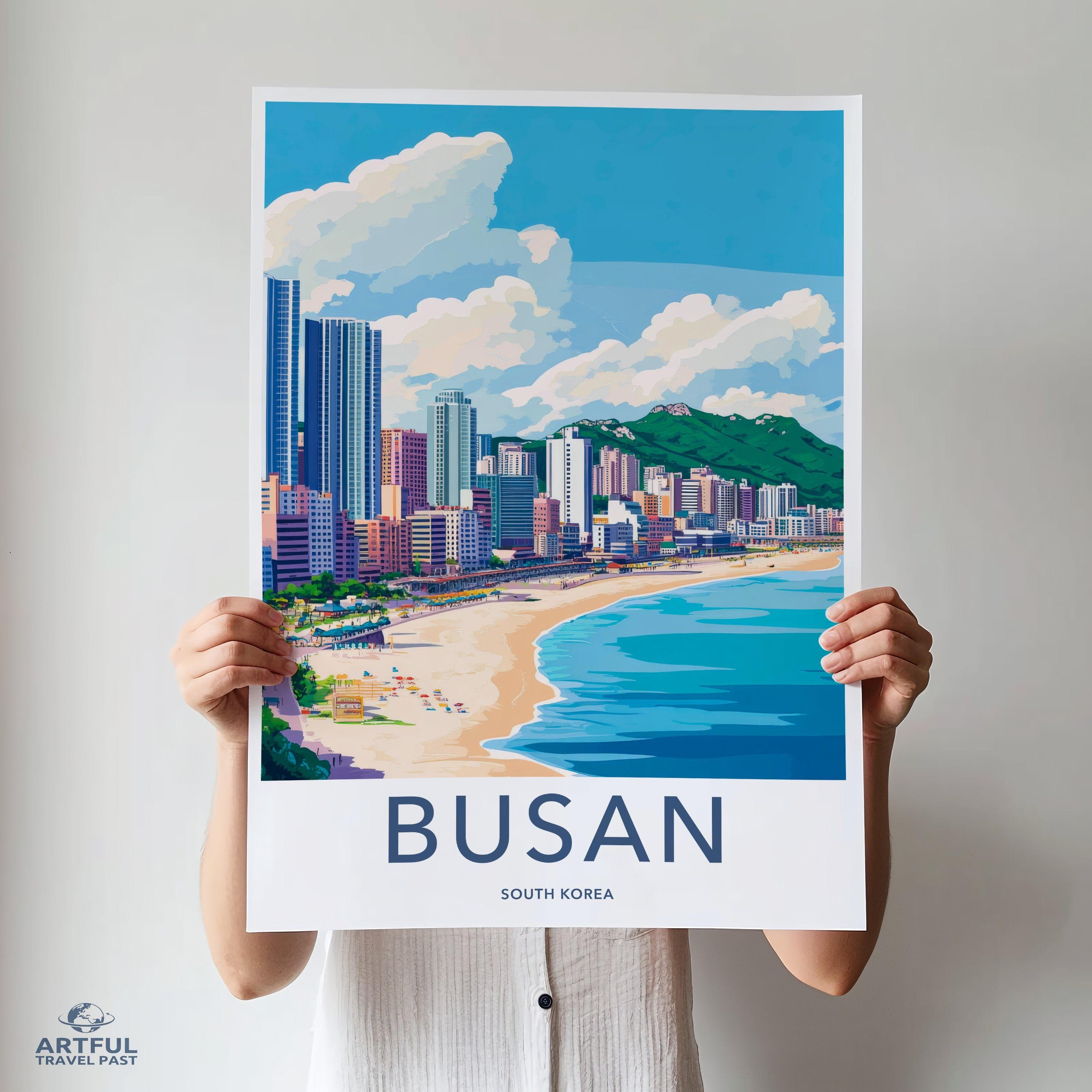 Busan Poster | South Korea Wall Art | Asia Decor