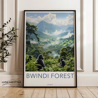 Bwindi Forest Poster - Uganda Wall Art