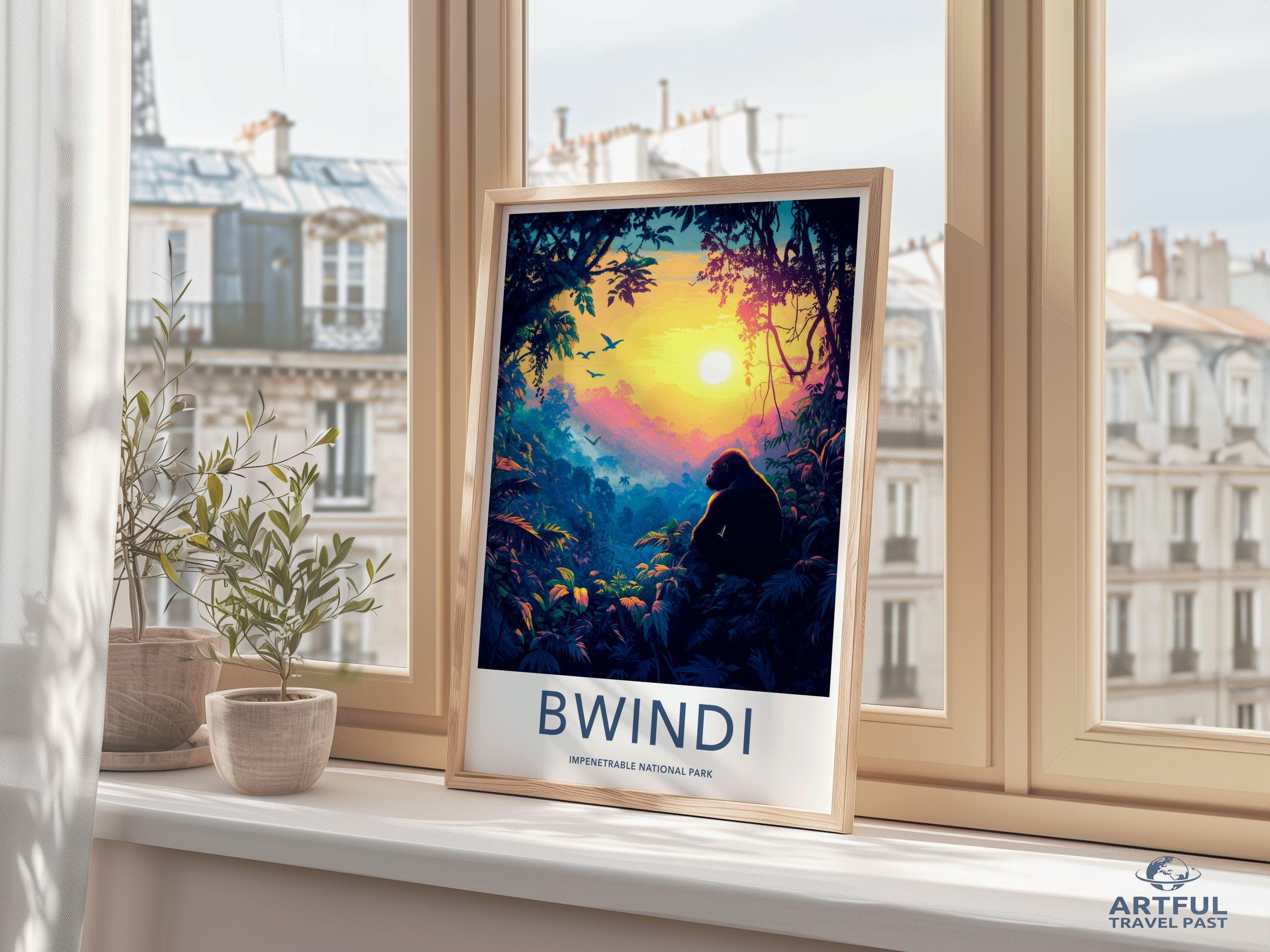 Bwindi National Park Poster | Uganda Wall Art