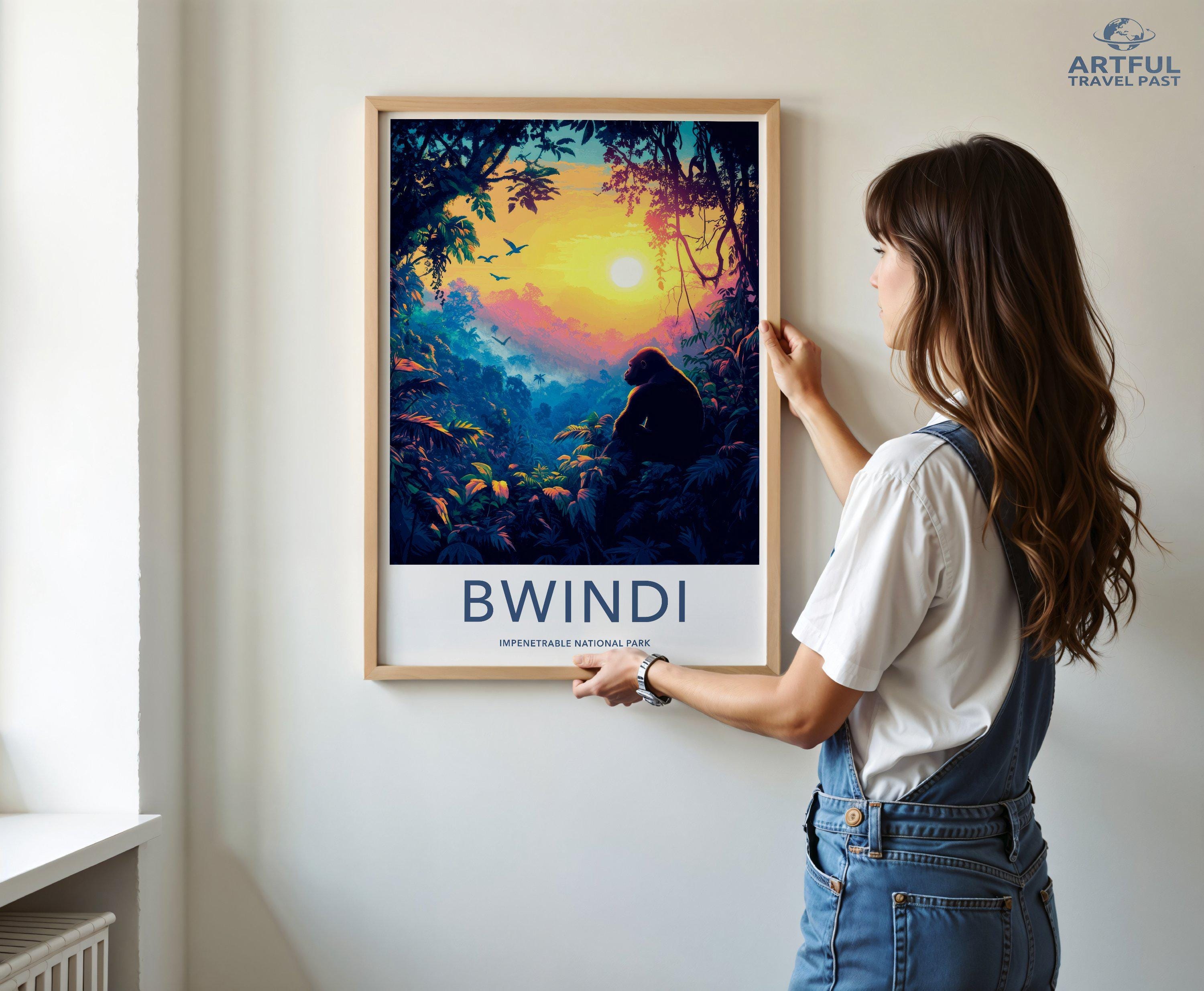 Bwindi National Park Poster | Uganda Wall Art