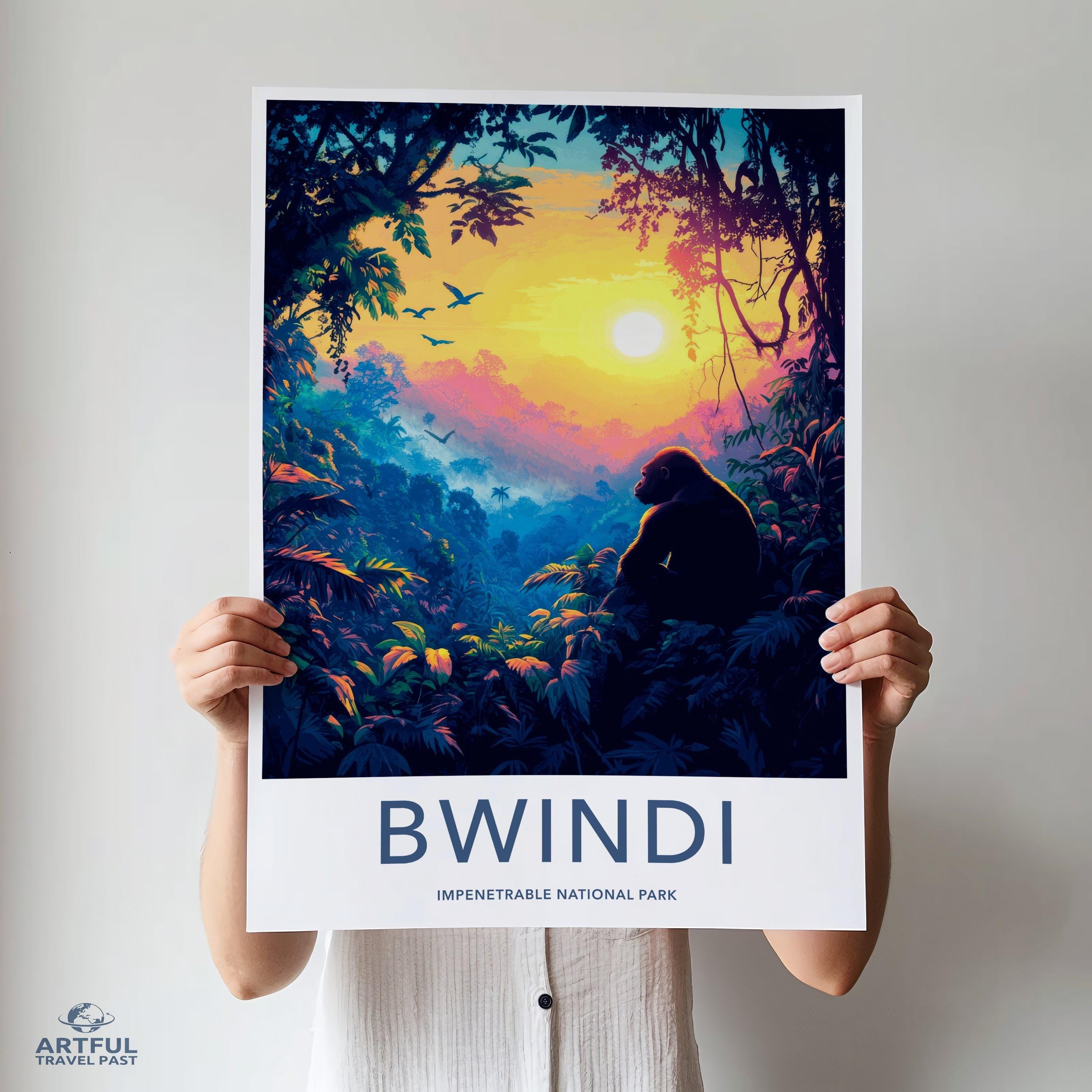 Bwindi National Park Poster | Uganda Wall Art