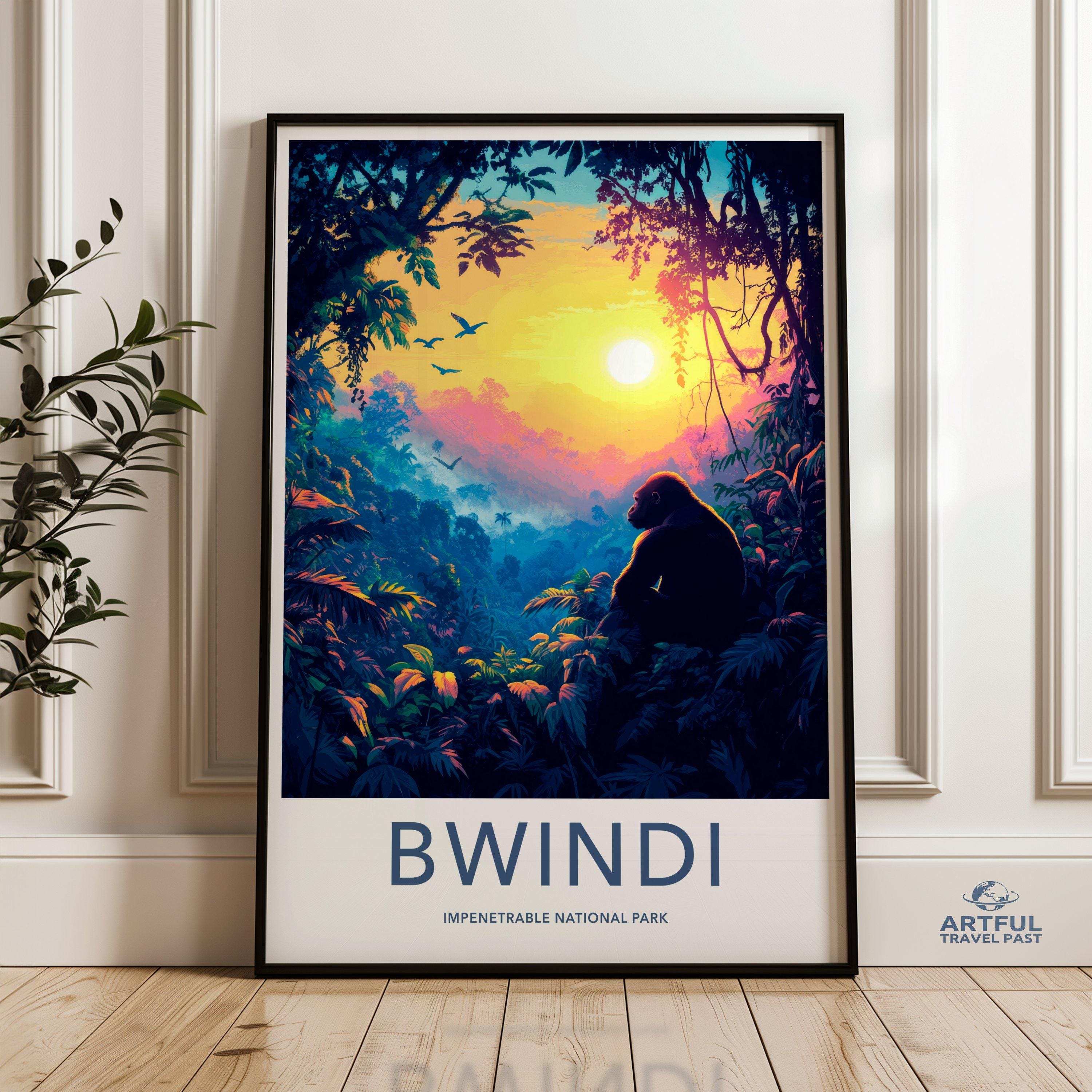 Bwindi National Park Poster | Uganda Wall Art