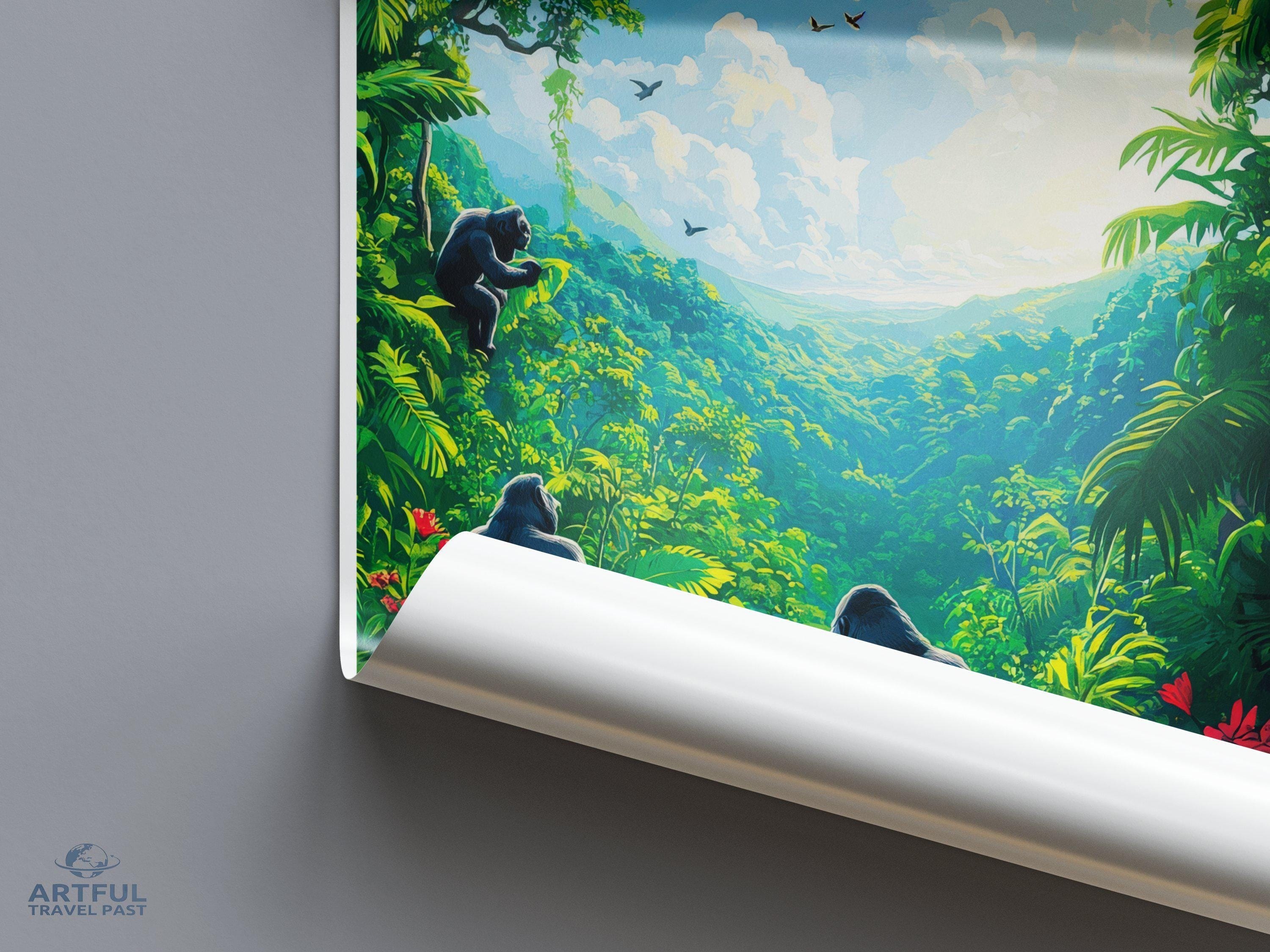 Bwindi National Park Poster | Uganda Wall Art