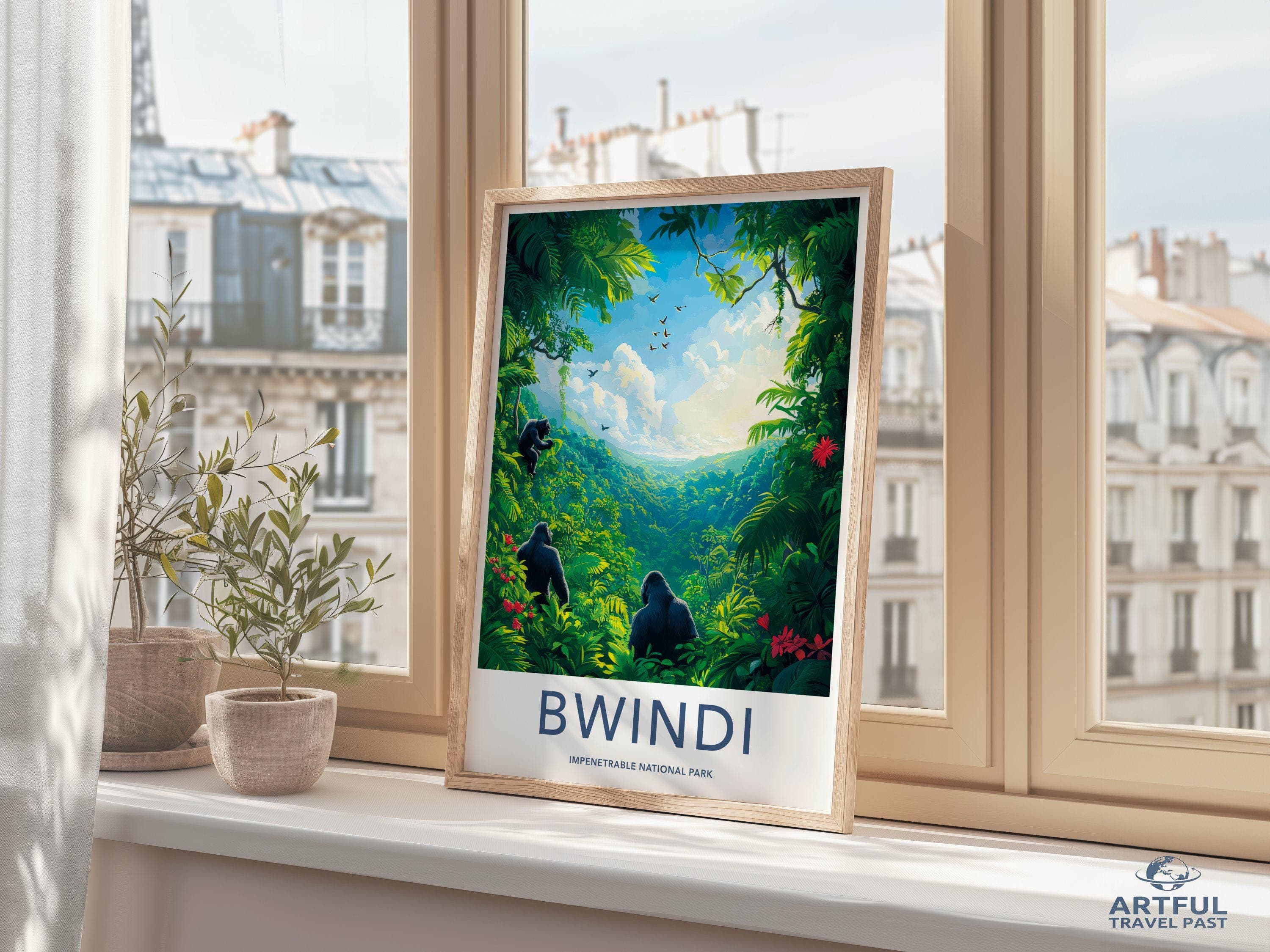 Bwindi National Park Poster | Uganda Wall Art