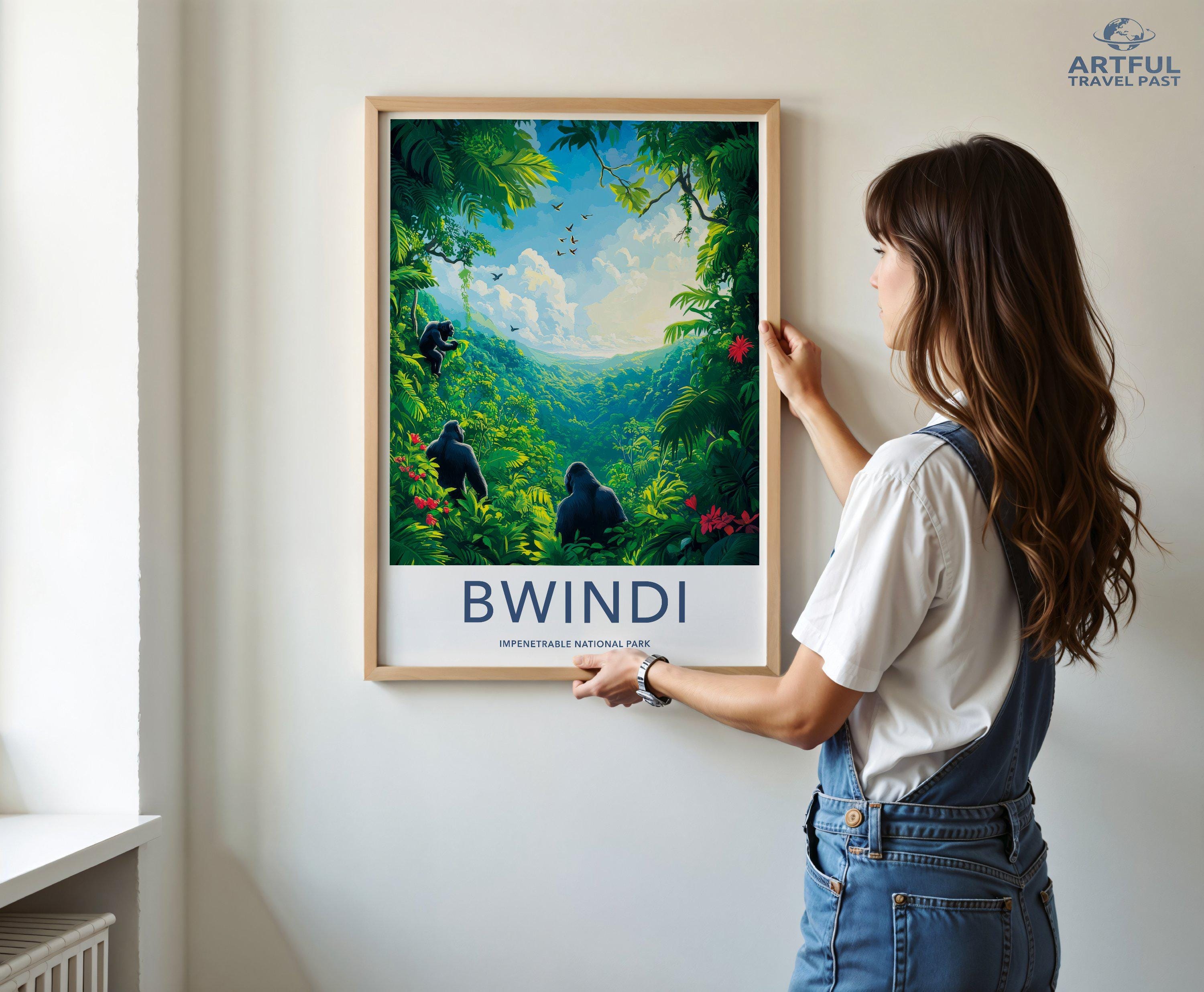 Bwindi National Park Poster | Uganda Wall Art