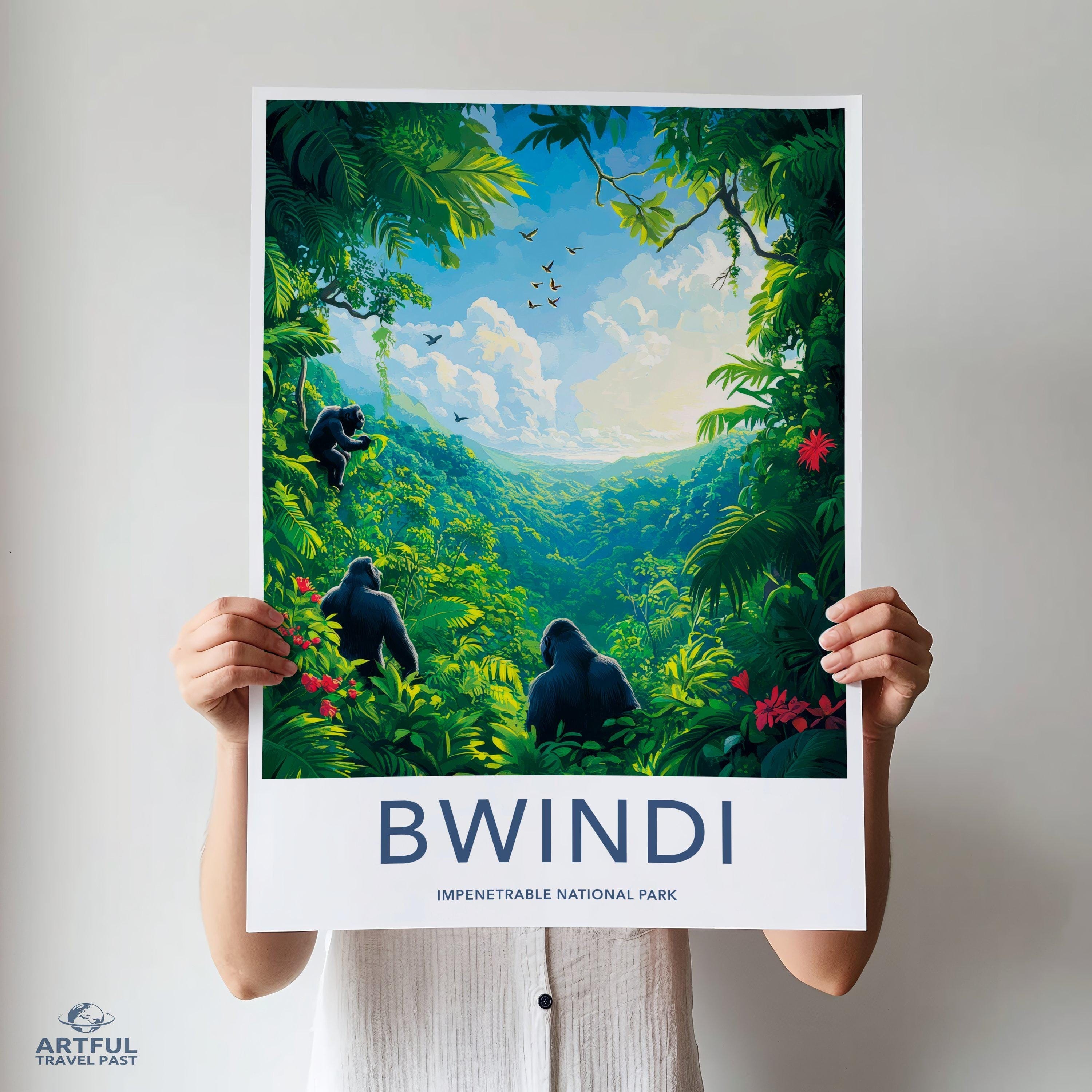 Bwindi National Park Poster | Uganda Wall Art