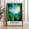 Bwindi National Park Poster | Uganda Wall Art