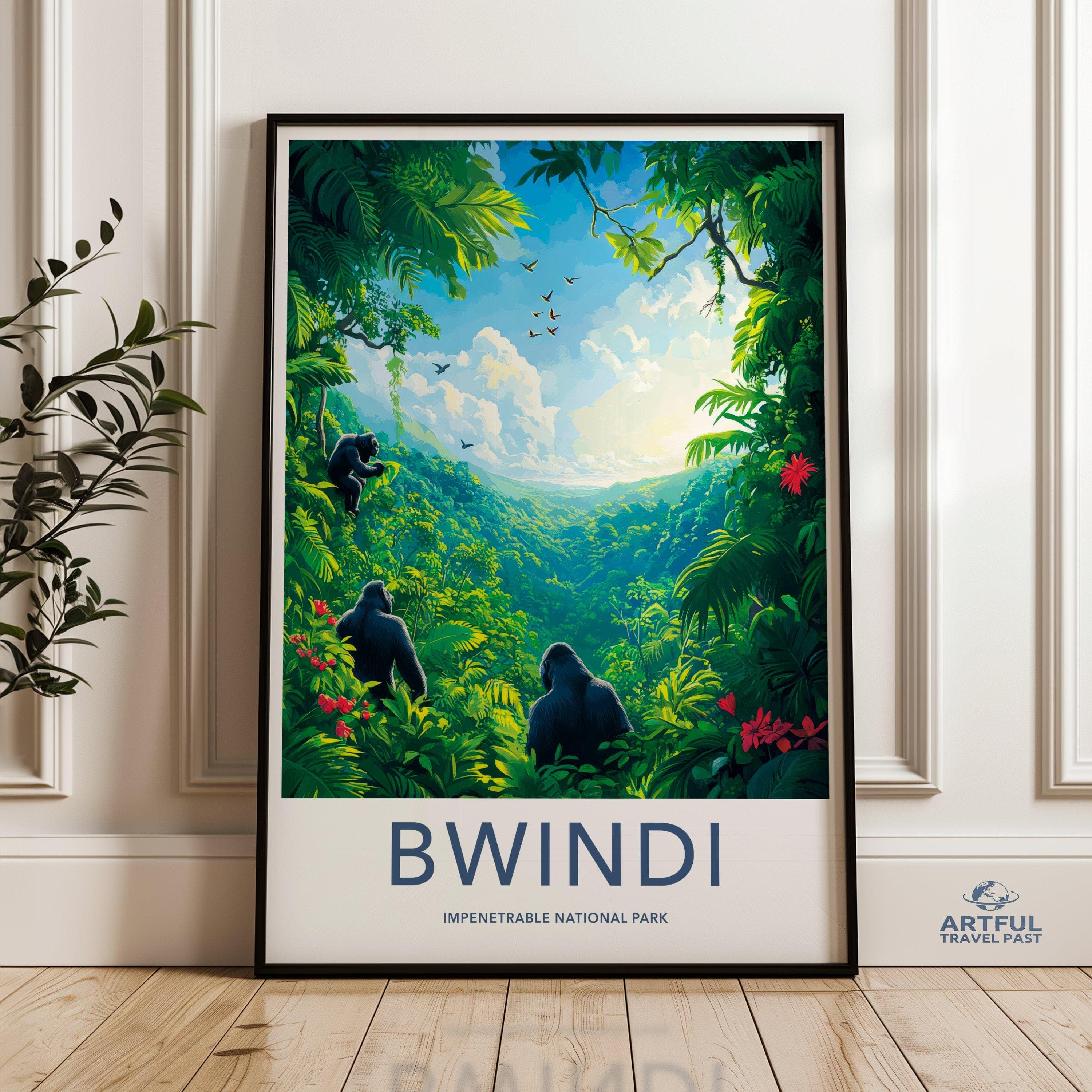 Bwindi National Park Poster | Uganda Wall Art