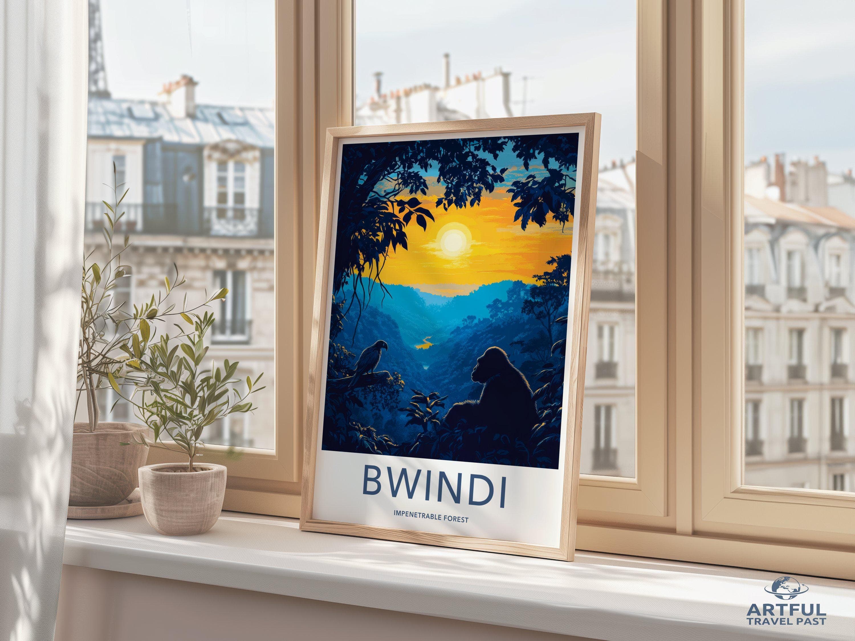 Bwindi National Park Poster | Uganda Wall Art