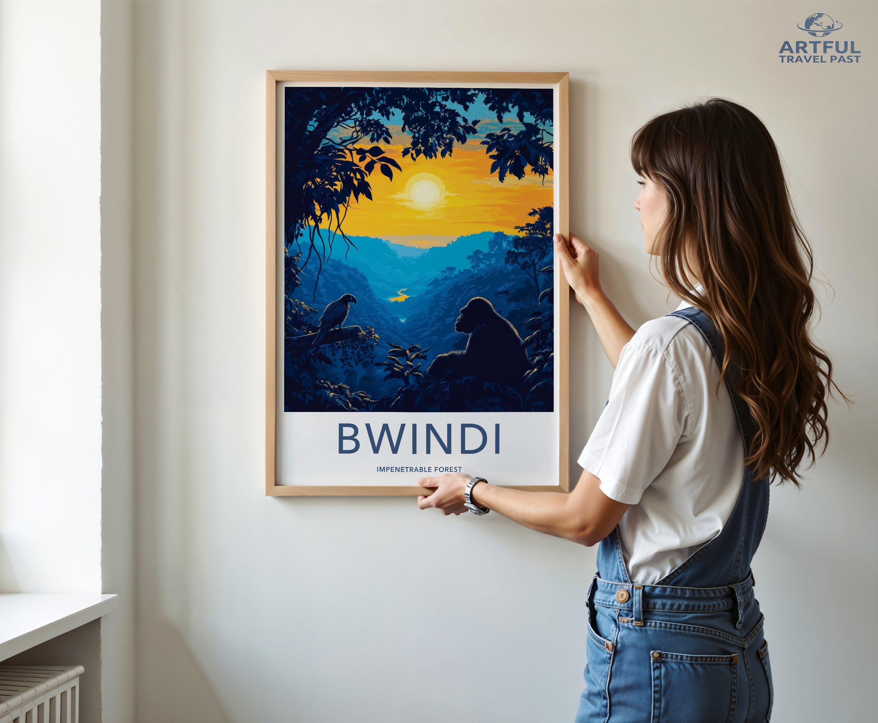 Bwindi National Park Poster | Uganda Wall Art