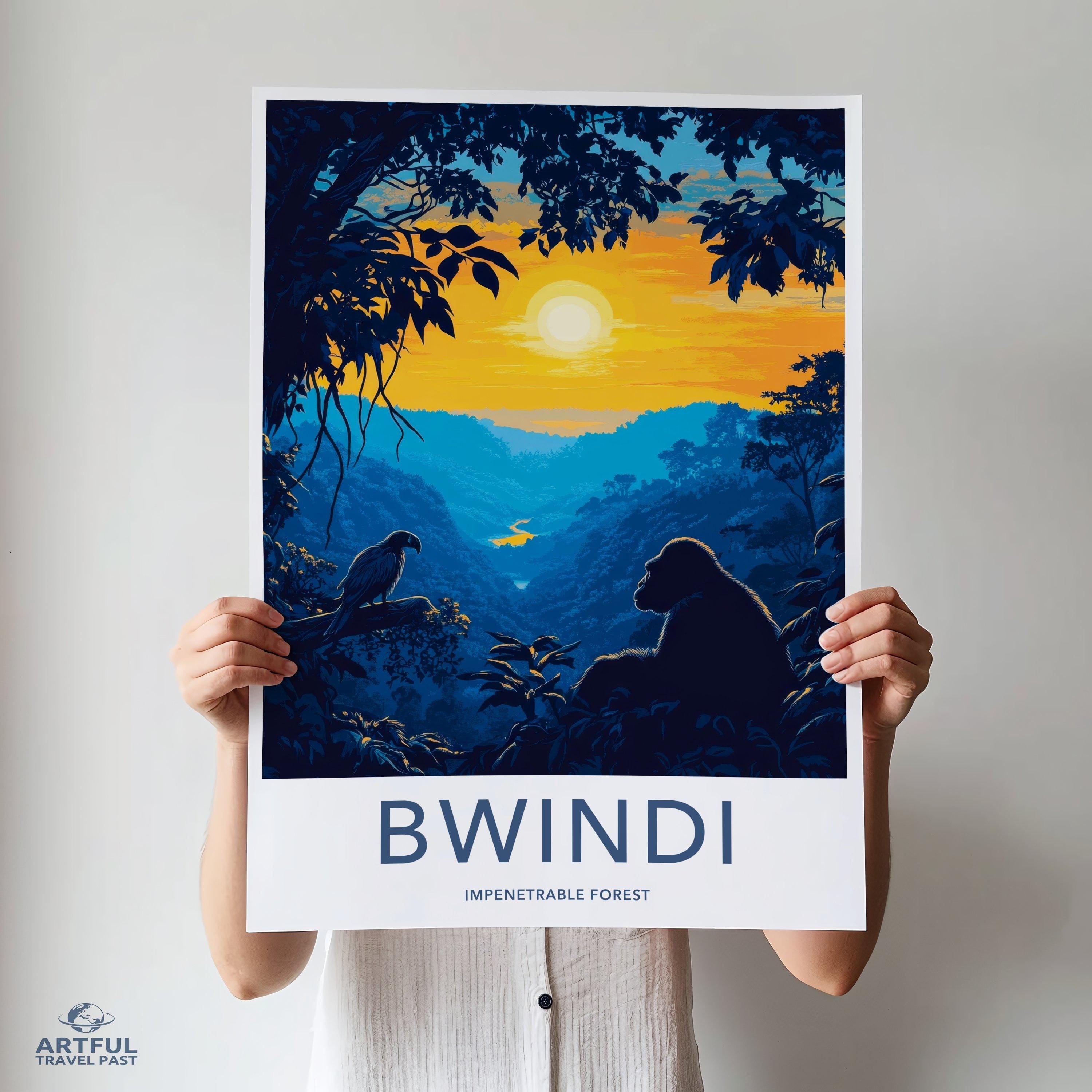 Bwindi National Park Poster | Uganda Wall Art